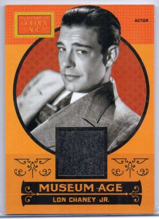 2014 Panini Golden Age Lon Chaney Jr Museum Age Material Relic High Noon Wolfman