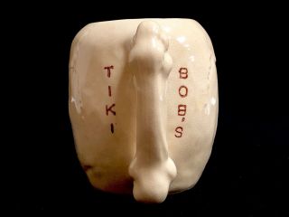 Vintage Large Tiki Bob’s San Francisco Skull Mug 3