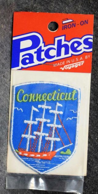 Voyager Emblem Embroidered Patch Connecticut Nip