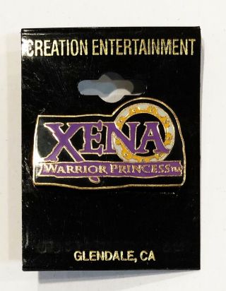 Xena Warrior Princess Logo Enamel/metal Pin - 1 " Mailed From Usa 1997