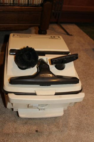 Vintage sears kenmore canister vacuum cleaner with power mate brush 116.  2288280 5