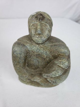 Great Vintage Inuit Stone Carving,  Signed (ineligibly)