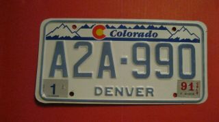 Denver Colorado Designer License Plate A2a - 990