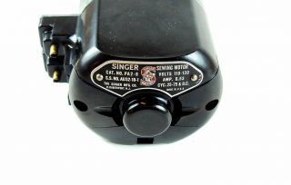 SINGER 301 301A SEWING MACHINE MOTOR WITH BRACKET RUNS SMOOTH & STRONG 4