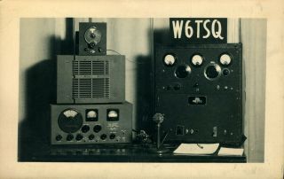 W6tsq Samuel D.  Canter San Francisco,  California 1947 Vintage Ham Radio Qsl Card