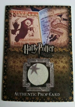 Harry Potter Order Of Phoenix Prop Card Quibbler Variant P8