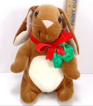 Velveteen Rabbit Plush Christmas Brown Bunny Vintage By Margery Williams 8 "