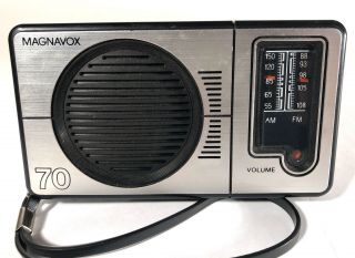 Vintage Magnavox Al - 70 Pocket Am/fm Radio - &