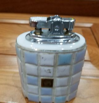 SMALL VINTAGE CERAMIC HAND MADE TABLE LIGHTER 4