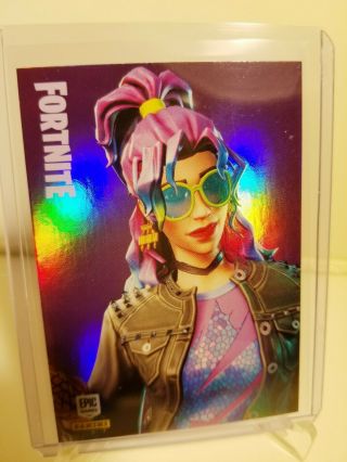2019 Panini Fortnite Series 1 Synth Star Epic Holo Foil Card 243