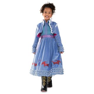 Deluxe Anna Costume Dress Jacket Small 5 6 Olaf 