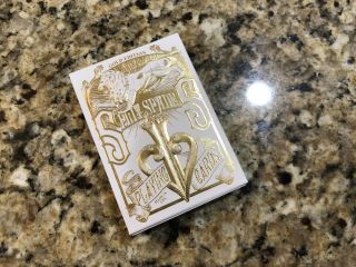 David Blaine Gold Split Spades Playing Cards Cardistry Magic Deck - Read Listing