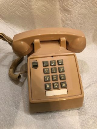 Vintage Radio Shack Corded Telephone Push Button Model 43 - 365 Et - 170