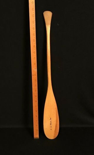 Ll Bean Miniature Canoe Paddle 24 " Maine Made “for The Behind” Cabin Decor Vtg
