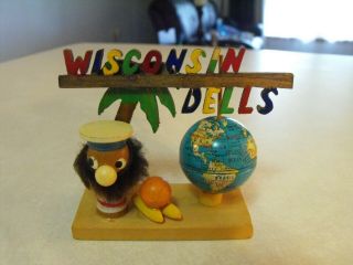 Vintage Wooden Wisconsin Dells Souvenir