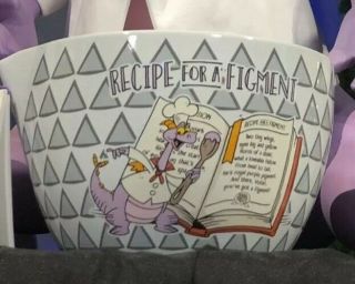Disney Epcot Food And Wine Festival 2019 Figment Glass Bowl