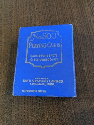 Vintage No.  500 Deck Of Playing Cards,  11,  12s And Two 13s Griffin Backs C17