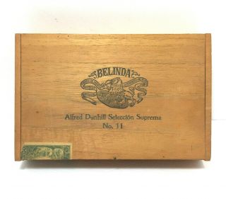 Vintage Alfred Dunhill Seleccion Supremea Belinda Habana Cuba No 11 Cigar Box