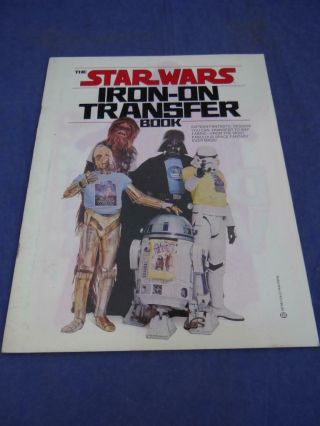 Vintage 1st Edition 1977 The Star Wars Iron - On Transfer Book Complete