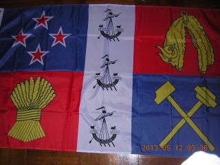 Reproduced British Empire Flag Coronation Standard Of Zealand Ensign 3x5
