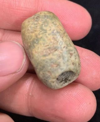 1.  1/4” Stunning Jade Bead Pre - Columbian South American Authentic Artifact L17