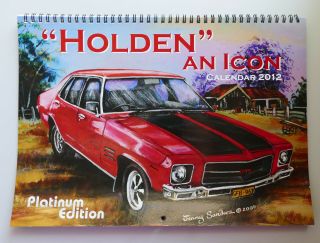 Holden Calendar 2012 Hx Panel Van Hk Gts Monaro Ht Hj Fj Lh Torana Ek Commodore