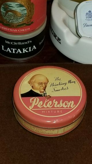 Peterson Dublin Pipe Tobacco Mixture Tin Empty Scarce 2