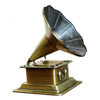 Retro Phonograph Model Vintage Record Player Antique Gramophone Home Decor