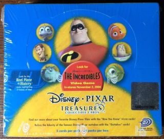 2004 Disney Pixar Treasures Collectible Cards Booster Box Reel Piece Of History