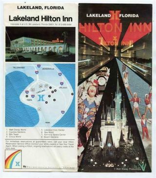 The Lakeland Florida Hilton Inn Hotel Brochure 1970 