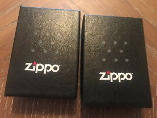 2 Zippo Lighters 207 Regular Street Chrome