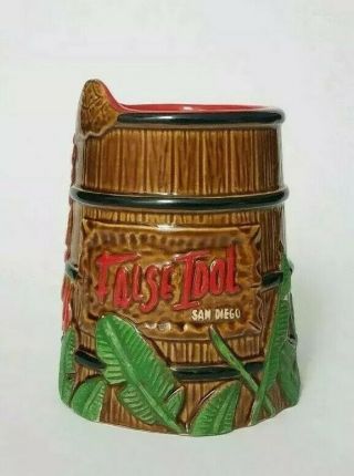 False Idol Volcano Rum Barrel Tiki Mug 2nd Edition Trader Dane Tiki Farm