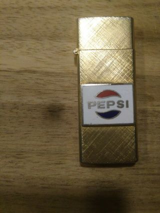 Vintage Pepsi Cola Gold Zippo Cigarette Lighter