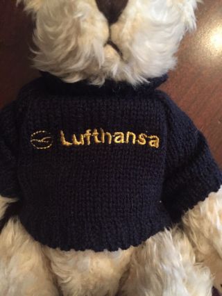 Lufthansa Airlines Russ stuffed Teddy Bear Plush 2