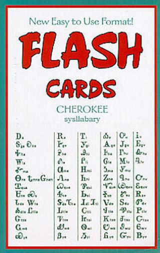 Cherokee Language Flash Card Book,  Native American Books