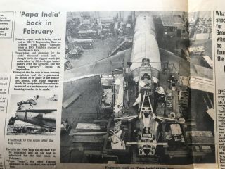 B.  E.  A.  News Nov 15th 1968 British Eagle closure and G - ARPI Trident repair 2