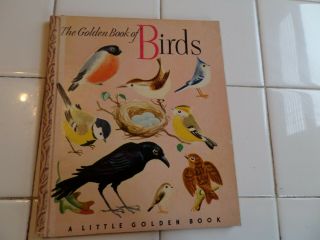 The Golden Book Of Birds,  A Little Golden Book,  1943 (vintage Brown Binding)