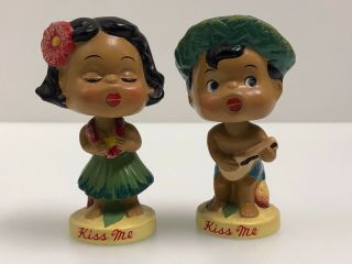 Hawaii Kiss Me Vintage Bobbing Bobble Head Nodders