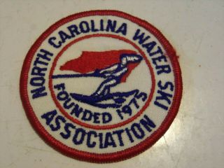 Rare Vintage North Carolina Water Ski Association Patch
