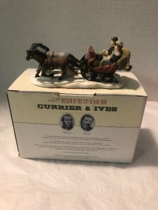 The Museum Of The City Of York “ Horse Drawn Sled” Currier And Ives