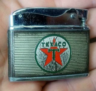 Old Texaco Star Advertising Hanson Japan Cigarette Lighter