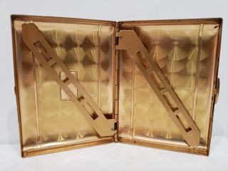 Vintage ELGIN / EAM ENAMEL,  GOLD Cigarette Case / Card Holder / Tobacco Smoking 6
