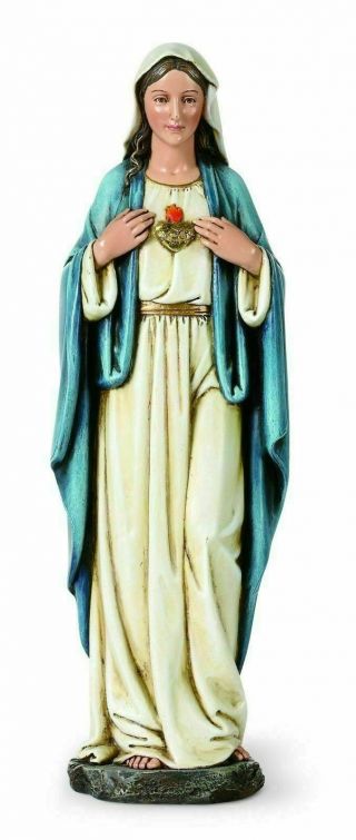 Immaculate Heart Of Mary 10 " Religious Statue Catholic Figurine