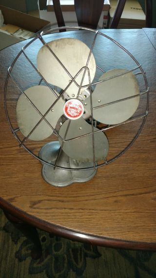 Antique Vintage Emerson Junior 2650 - C 10 " Oscillating Fan - -