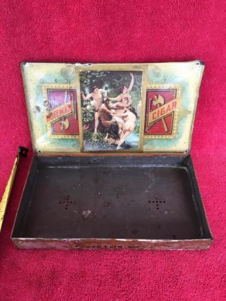 Vintage The Hoffman House Bouque Tobacco Tin Advertising Victorias Cigar Sign