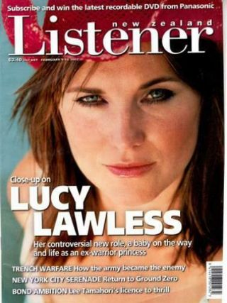 Zealand Listener - Xena - Lucy Lawless Cover - February 2002