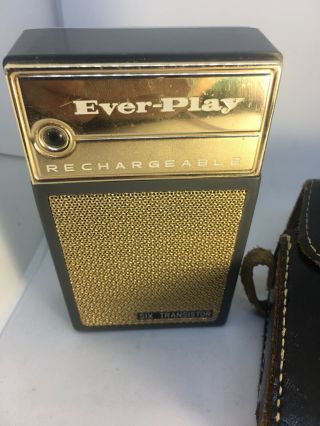 Vintage Ever Play Rechargeable Transistor Radio Japan