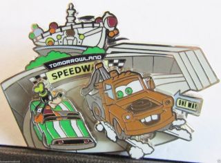 Disney Tow Mater& Goofy Speedway Artist Proof Ap Pin