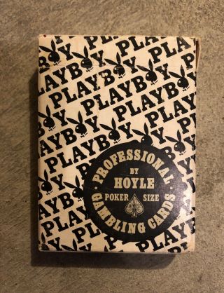 Black & Gold Playboy Vintage Hoyle Playing Cards Full Deck Joker Bunny