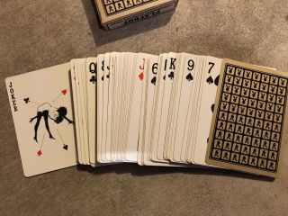 Black & Gold PLAYBOY Vintage Hoyle Playing Cards Full Deck Joker Bunny 5